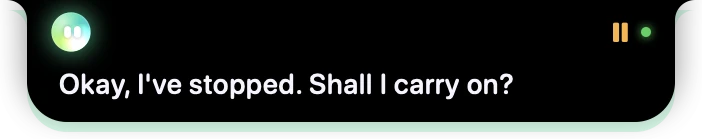 Paused after you took over