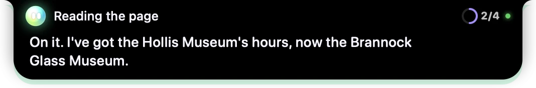 A long task carrying on while you're away