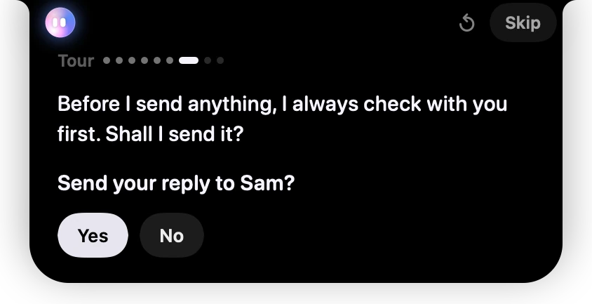 Tour: Springle asks before sending